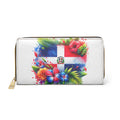 Dominican Zipper Wallet — Patriotic DR Flag Travel Wallet