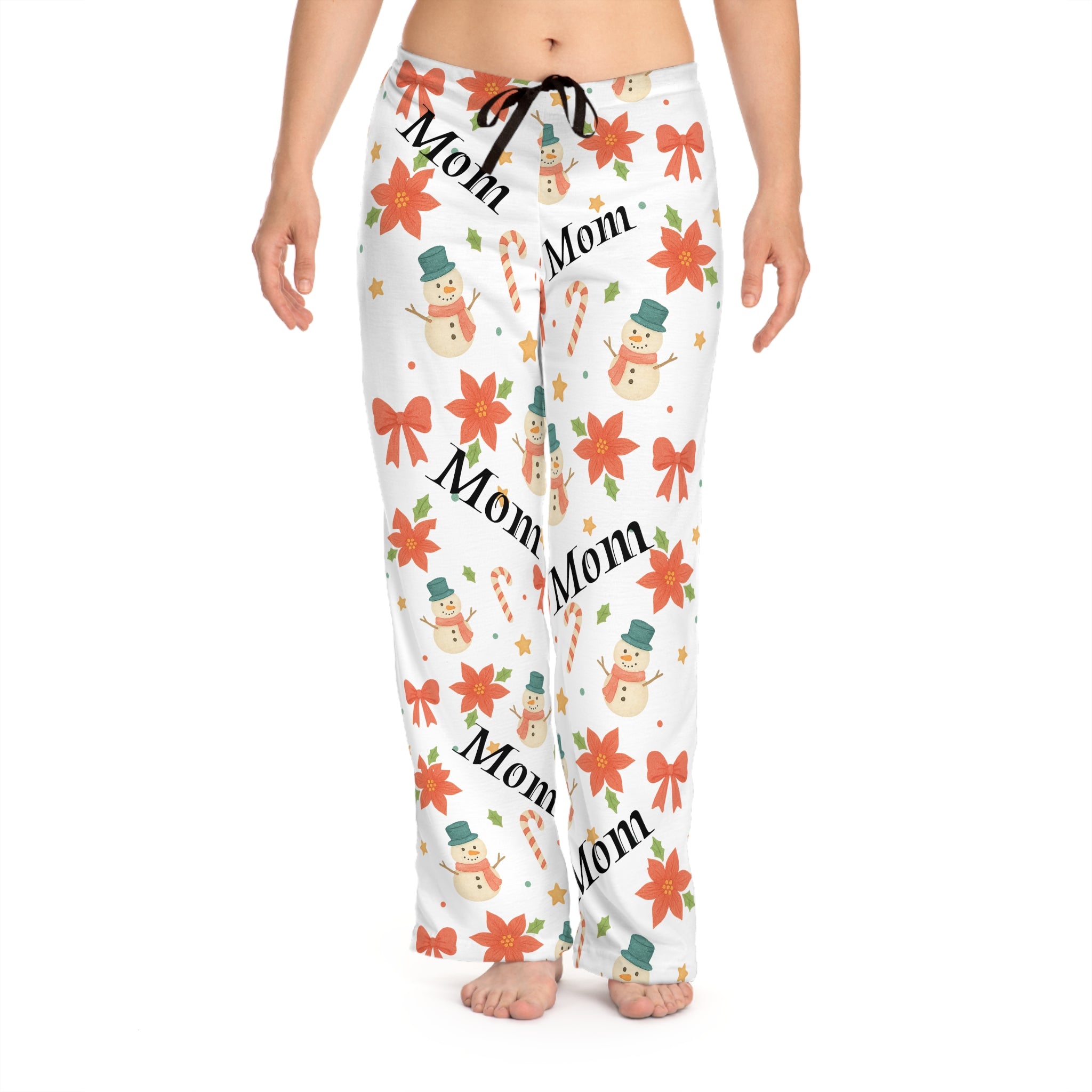 Christmas Mom Pajama Pants - Festive Holiday Sleepwear for Women